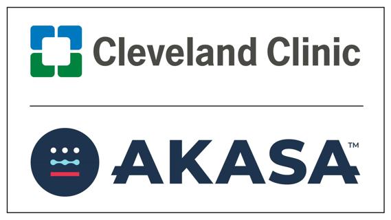 Logos of Cleveland Clinic and AKASA
