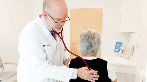 Dr. Pennell and patient