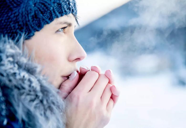woman in cold weather